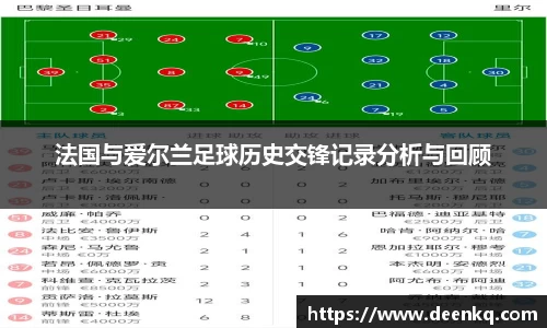 法国与爱尔兰足球历史交锋记录分析与回顾